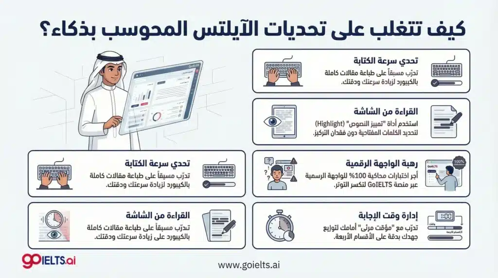 كيف تتغلب على تحديات اختبار آيلتس محوسب