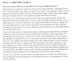 Sample student answer for IELTS Writing Task 2