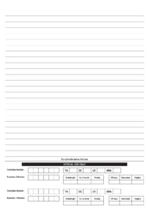 تاسك 1 (Task 1 Answer Sheet Sample)