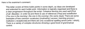 تقييم المصحح writing task 1