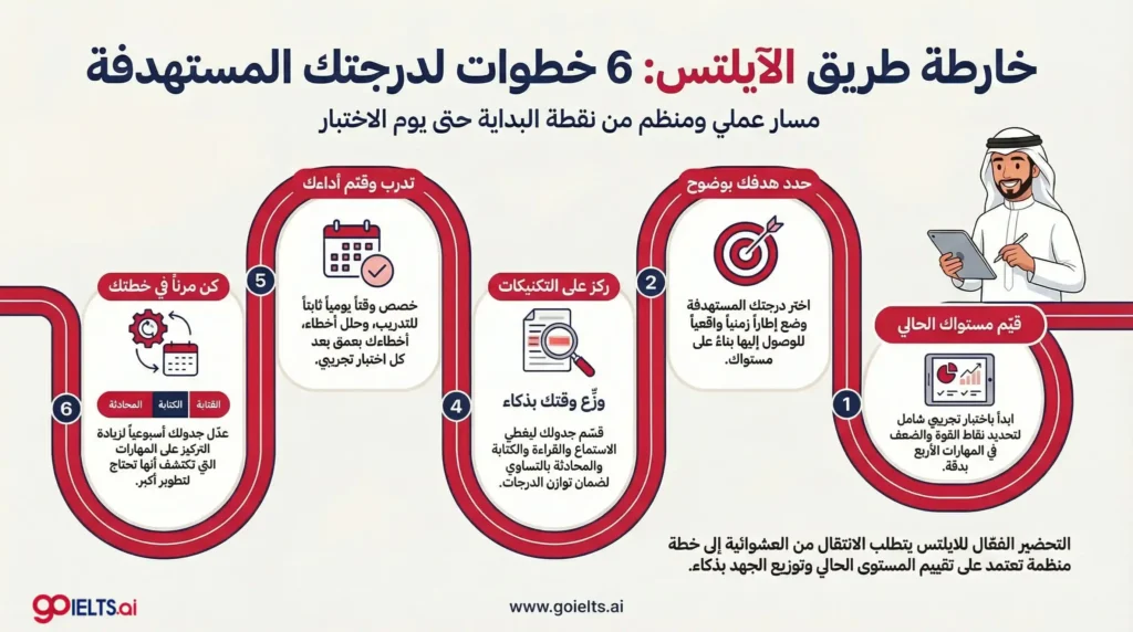خطوات وضع خطة مذاكرة الايلتس