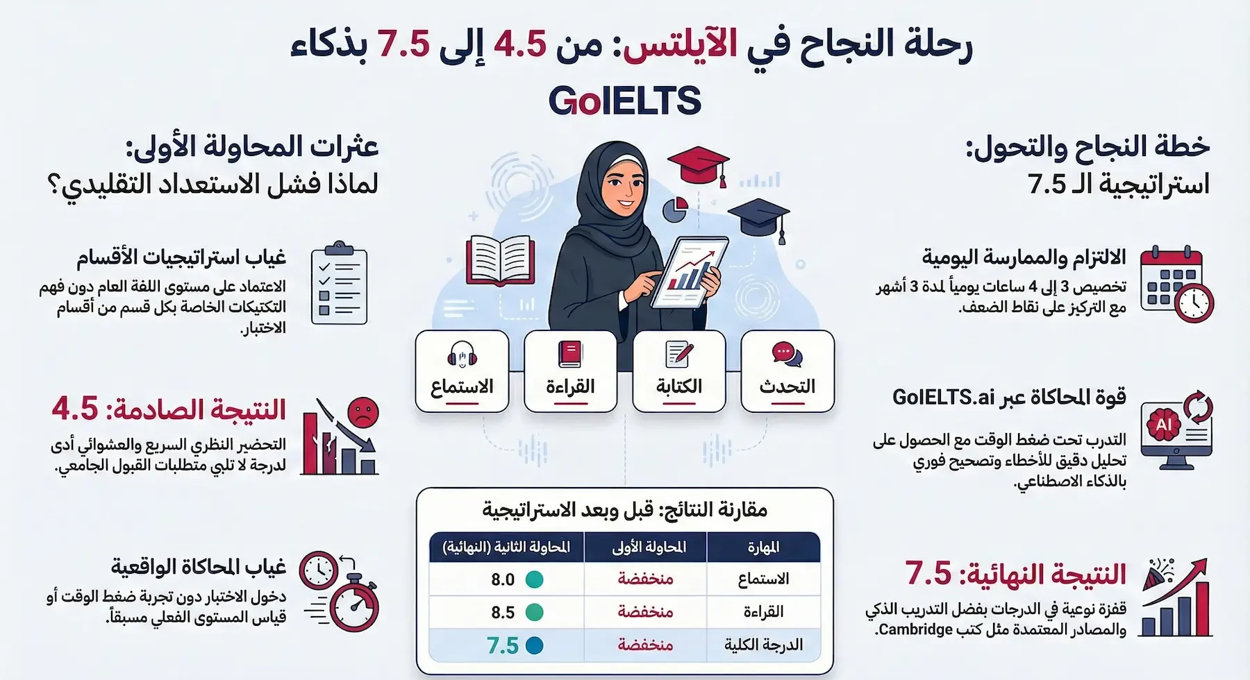 رحلة تجربتي مع الايلتس