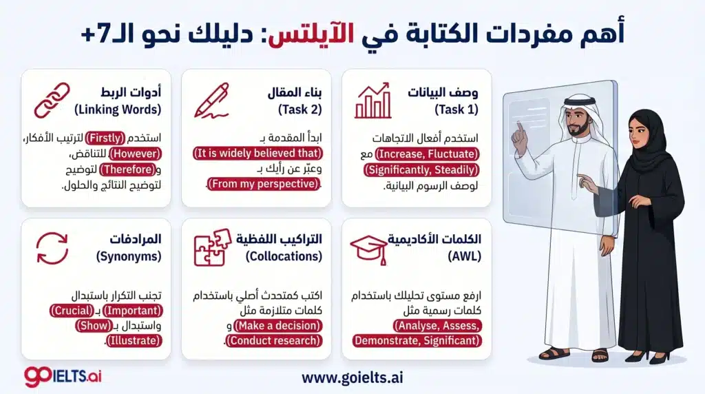 أهم كلمات تساعدك في الرايتنق الايلتس