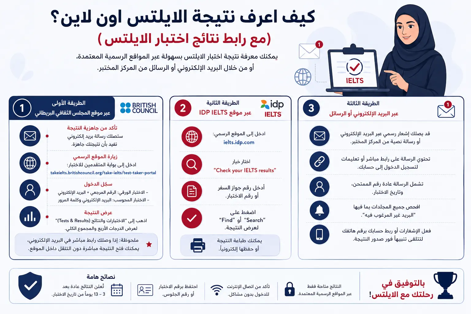 كيف اعرف نتيجة الايلتس اون لاين