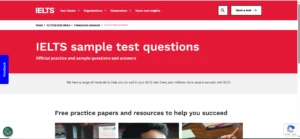 IELTS | Sample test questions