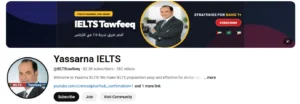 قناة Yassarna IELTS – بإشراف الأستاذ توفيق الفرجاني