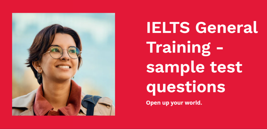 نماذج اختبار الايلتس العام مع الإجابات من موقع IELTS الرسمي