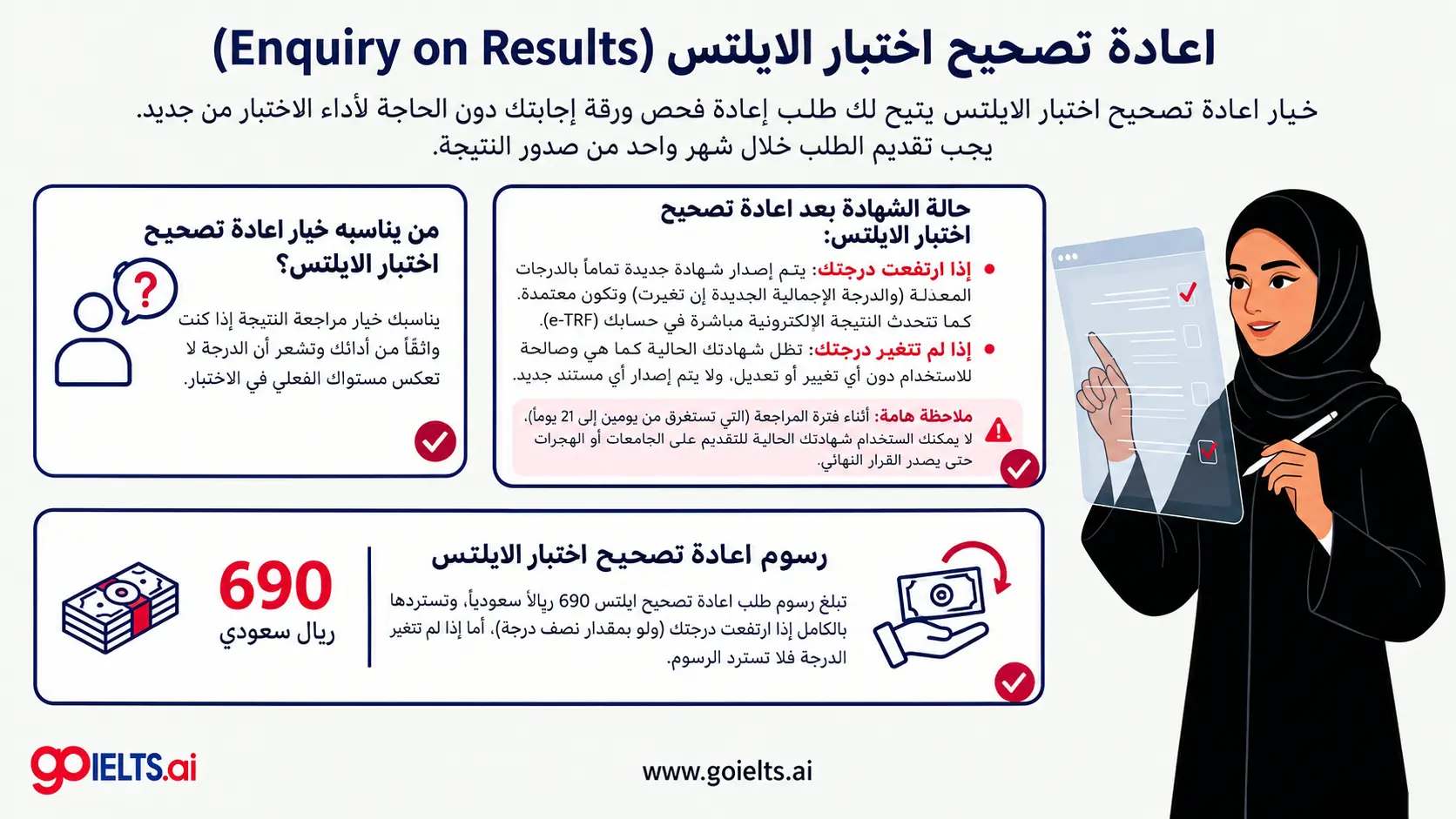 اعادة تصحيح اختبار الايلتس