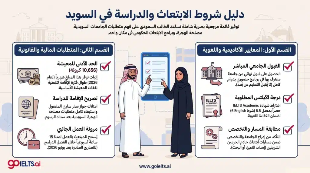 شروط الابتعاث إلى السويد