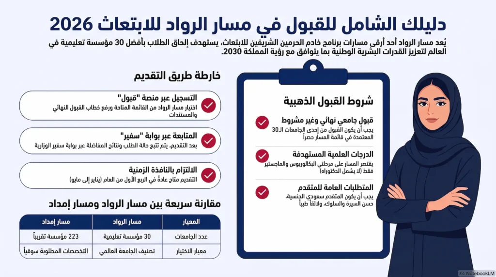 القبول بمسار الرواد 